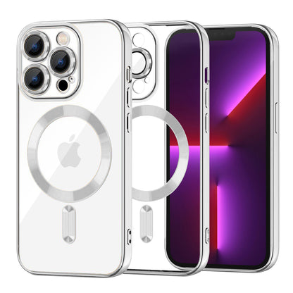 Etui MagSafe do Apple iPhone 13 Pro, Techsuit, Luxury Crystal, Srebrne