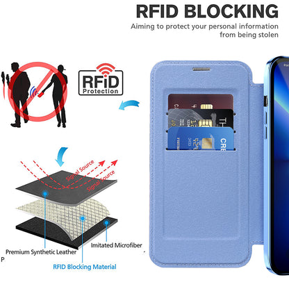 Etui MagSafe dla Apple iPhone 13 Pro, Techsuit, SmartMag Book, Bleu