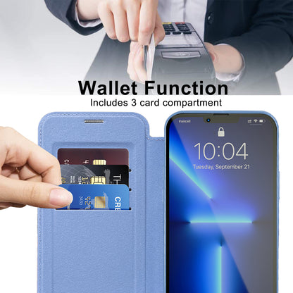 Etui MagSafe dla Apple iPhone 13 Pro, Techsuit, SmartMag Book, Bleu