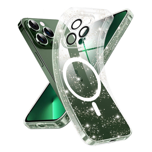 Etui MagSafe do Apple iPhone 13 Pro, Techsuit, SparkleSkin, Przezroczyste