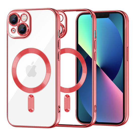 Etui MagSafe do Apple iPhone 13, Techsuit, Luxury Crystal, Czerwony