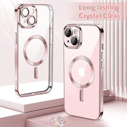 Etui MagSafe do Apple iPhone 13, Techsuit, Luxury Crystal, Różowe