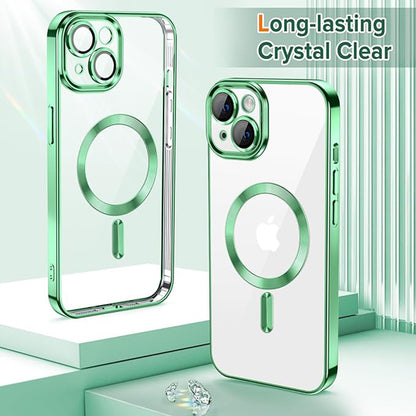 Etui MagSafe do Apple iPhone 13, Techsuit, Luxury Crystal, Jasnozielony