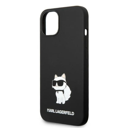 Etui MagSafe dla Apple iPhone 14 Plus, Karl Lagerfeld, Silikonowe Choupette, Czarne