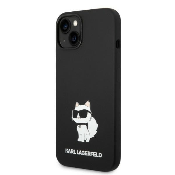 Etui MagSafe dla Apple iPhone 14 Plus, Karl Lagerfeld, Silikonowe Choupette, Czarne