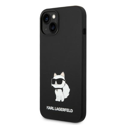 Etui MagSafe dla Apple iPhone 14 Plus, Karl Lagerfeld, Silikonowe Choupette, Czarne