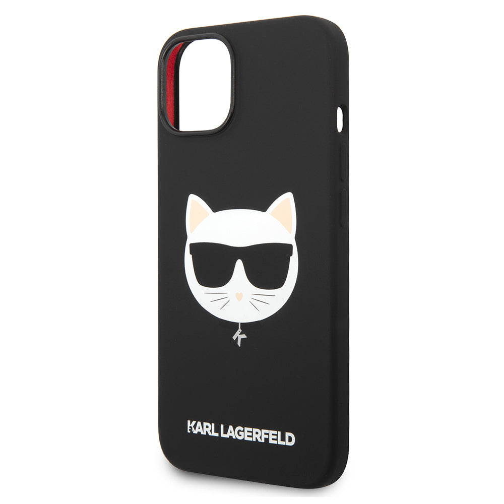 Etui MagSafe dla Apple iPhone 14 Plus, Karl Lagerfeld, Silikonowa Głowa Choupette, Czarne