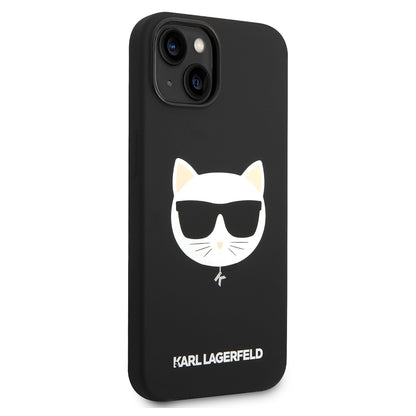 Etui MagSafe dla Apple iPhone 14 Plus, Karl Lagerfeld, Silikonowa Głowa Choupette, Czarne