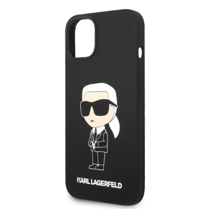 Etui MagSafe dla Apple iPhone 14 Plus, Karl Lagerfeld, Silicone Ikonik Karl, Czarne