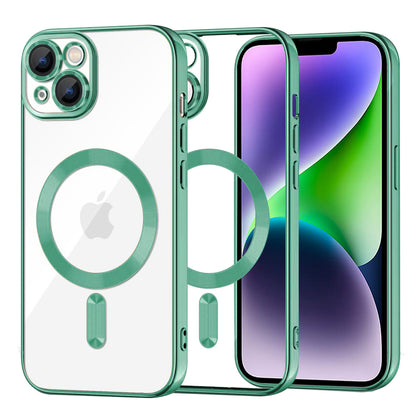 Etui MagSafe do Apple iPhone 14 Plus, Techsuit, Luxury Crystal, Jasnozielony