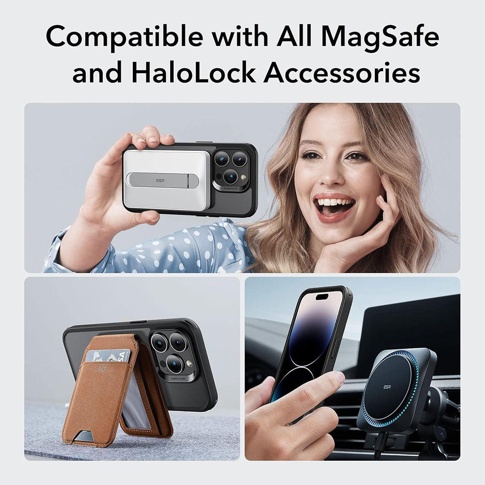 Etui MagSafe do Apple iPhone 14 Pro, ESR, Classic Hybrid, Czarna Satynowa
