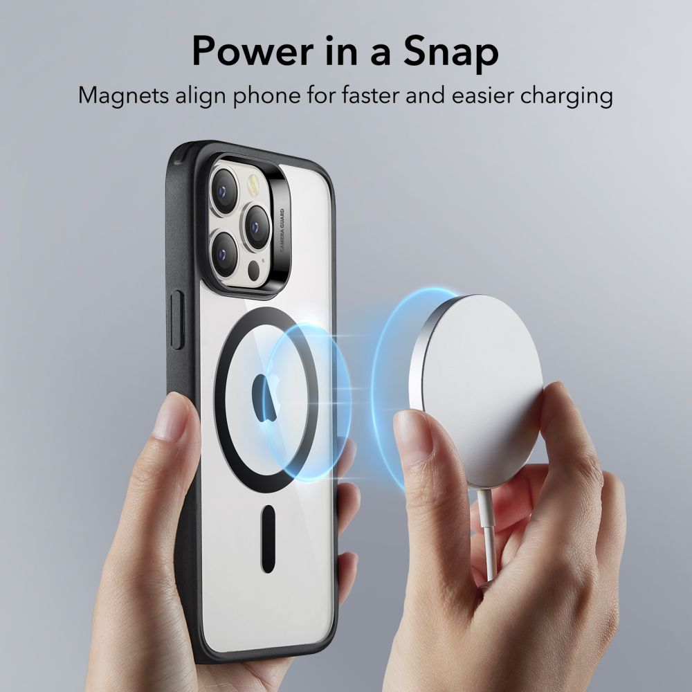 Etui MagSafe do Apple iPhone 14 Pro, ESR, Classic Hybrid, Czarna Przezroczysta