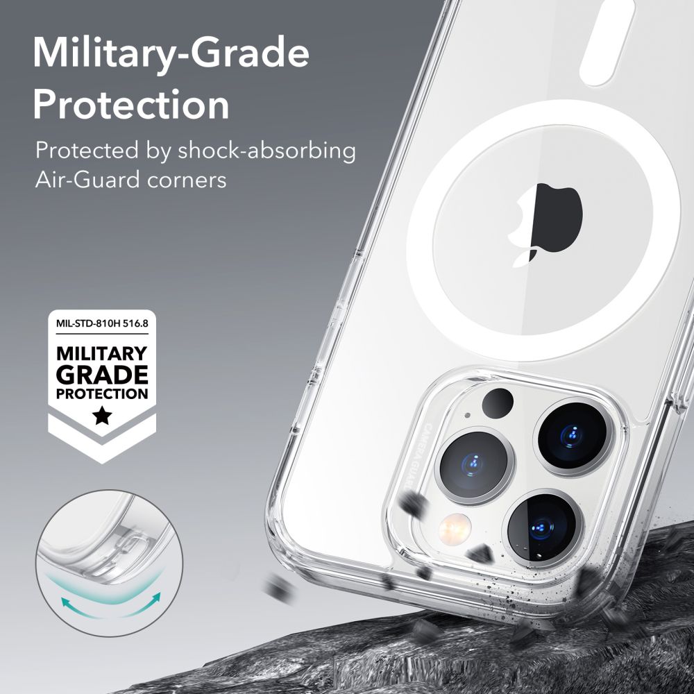 Etui MagSafe dla Apple iPhone 14 Pro, ESR, Classic Hybrid, Przezroczyste