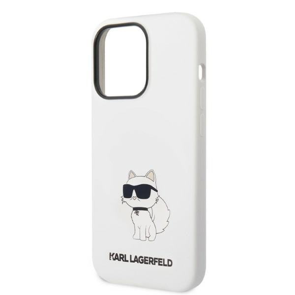 MagSafe Case for Apple iPhone 14 Pro, Karl Lagerfeld, Choupette Silicone, White