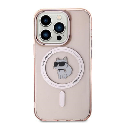 Etui MagSafe dla Apple iPhone 14 Pro Max, Karl Lagerfeld, IML Choupette, Różowy