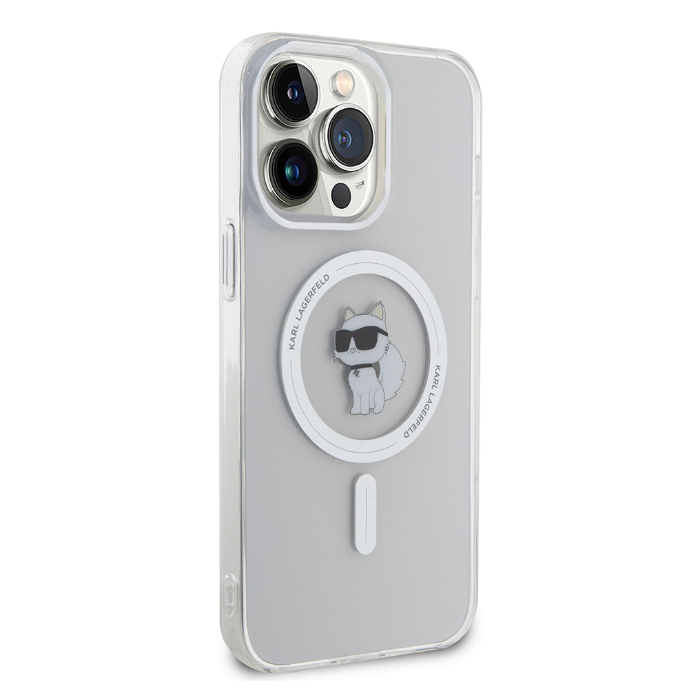 Etui MagSafe dla Apple iPhone 14 Pro Max, Karl Lagerfeld, IML Choupette, Przezroczyste