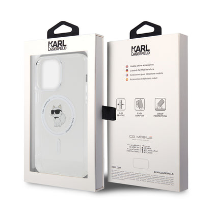 Etui MagSafe dla Apple iPhone 14 Pro Max, Karl Lagerfeld, IML Choupette, Przezroczyste