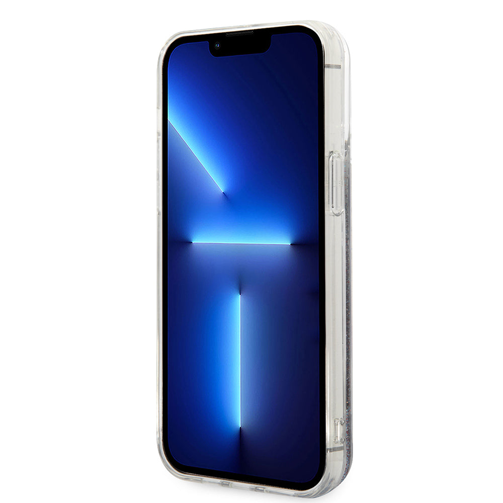 Etui MagSafe dla Apple iPhone 14 Pro Max, Karl Lagerfeld, Monogram Liquid Glitter, Czarne