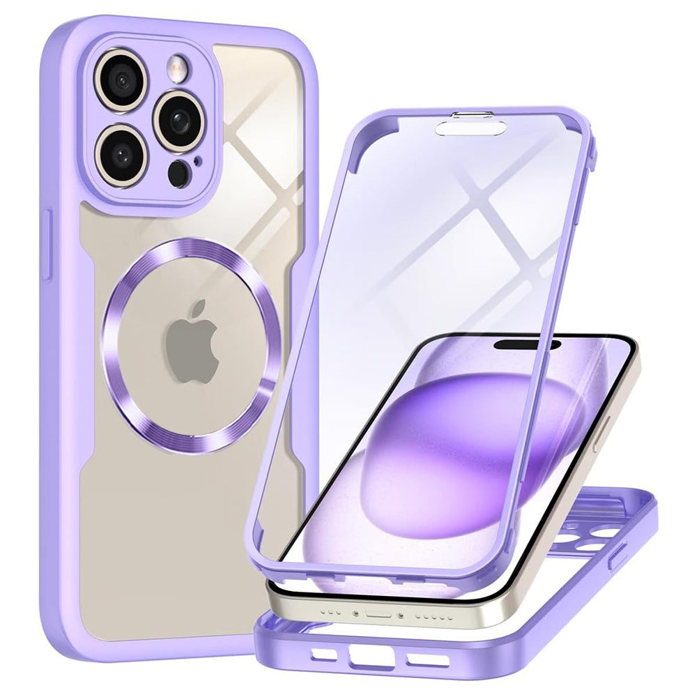 Etui MagSafe do Apple iPhone 14 Pro Max, Techsuit, ColorVerse 360, Fioletowy