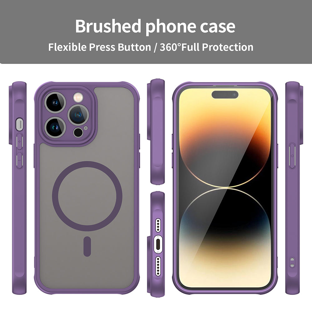 MagSafe Case for Apple iPhone 14 Pro Max, Techsuit, HaloFrost II, Purple