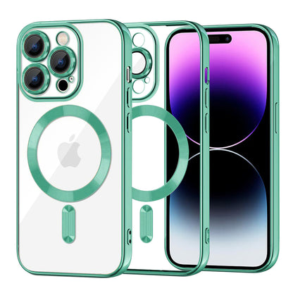 Etui MagSafe do Apple iPhone 14 Pro Max, Techsuit, Luxury Crystal, Jasnozielony