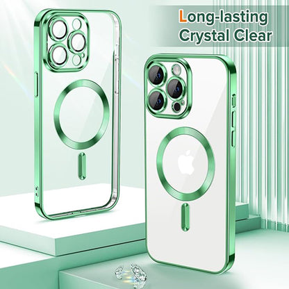 Etui MagSafe do Apple iPhone 14 Pro Max, Techsuit, Luxury Crystal, Jasnozielony