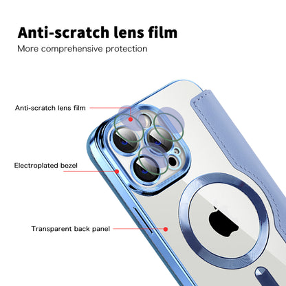 Etui MagSafe dla Apple iPhone 14 Pro Max, Techsuit, SmartMag Book, Bleu
