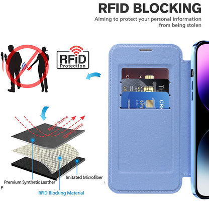 Etui MagSafe dla Apple iPhone 14 Pro Max, Techsuit, SmartMag Book, Bleu