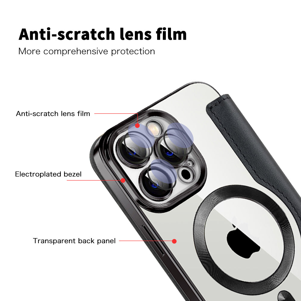 Etui MagSafe do Apple iPhone 14 Pro Max, Techsuit, SmartMag Book, czarne
