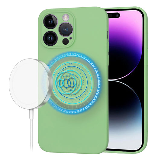 Etui MagSafe do Apple iPhone 14 Pro Max, Techsuit, SoftFlex, Jasnozielony