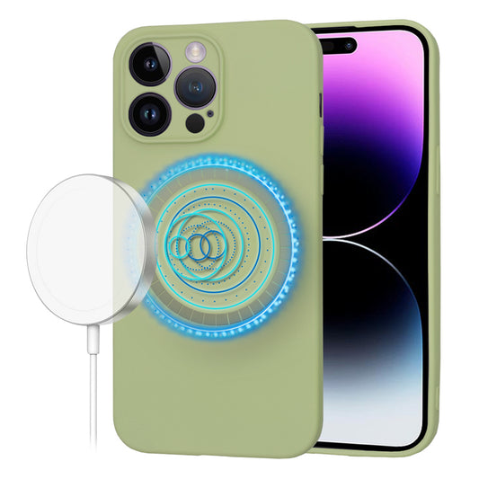 Etui MagSafe do Apple iPhone 14 Pro Max, Techsuit, SoftFlex, Matcha