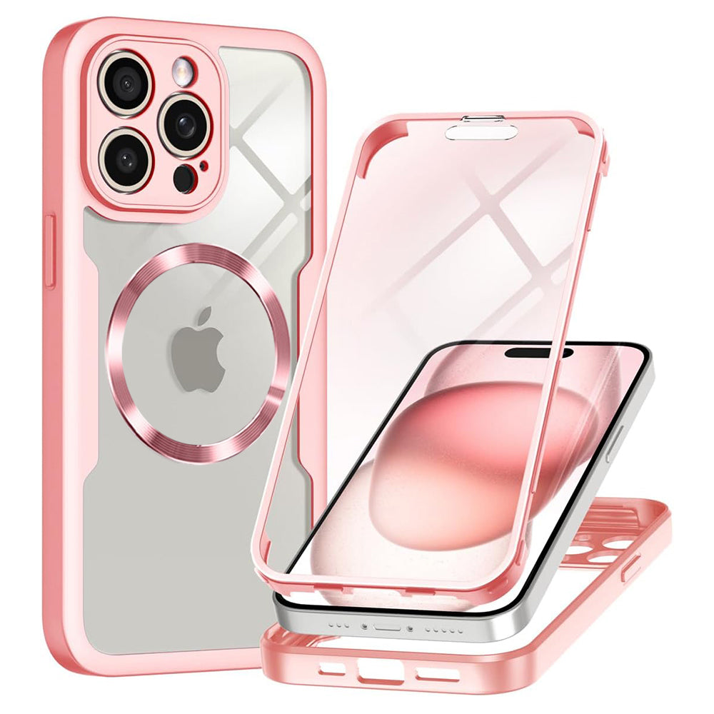 Etui MagSafe do Apple iPhone 14 Pro, Techsuit, ColorVerse 360, Różowe