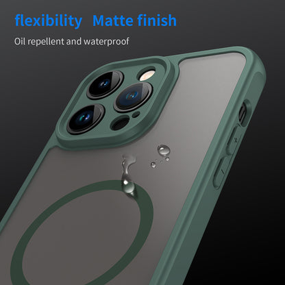MagSafe Case for Apple iPhone 14 Pro, Techsuit, HaloFrost II, Green