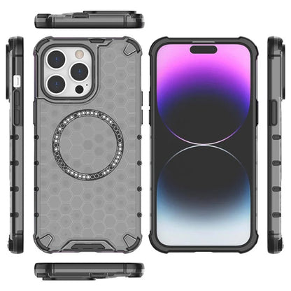 Etui MagSafe do Apple iPhone 14 Pro, Techsuit, HoneyComb Shield, Białe
