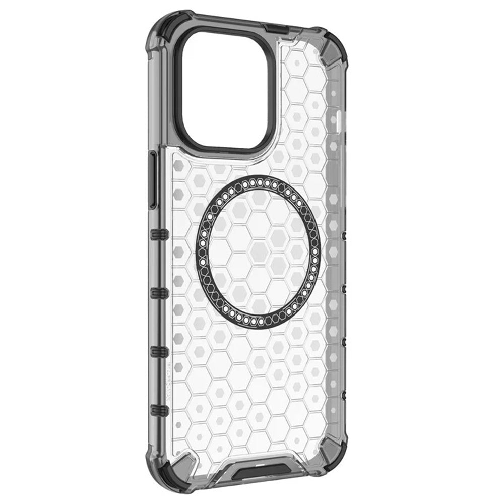 Etui MagSafe do Apple iPhone 14 Pro, Techsuit, HoneyComb Shield, czarne
