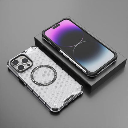 Etui MagSafe do Apple iPhone 14 Pro, Techsuit, HoneyComb Shield, czarne