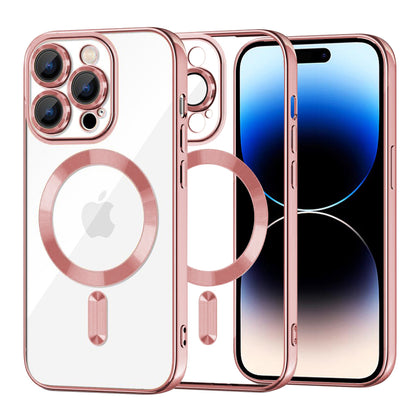 Etui MagSafe do Apple iPhone 14 Pro, Techsuit, Luxury Crystal, Różowe