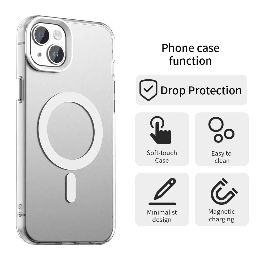 Etui MagSafe do Apple iPhone 14, Techsuit, CandyCase, Białe