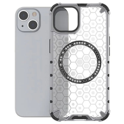 Etui MagSafe do Apple iPhone 14, Techsuit, HoneyComb Shield, Białe