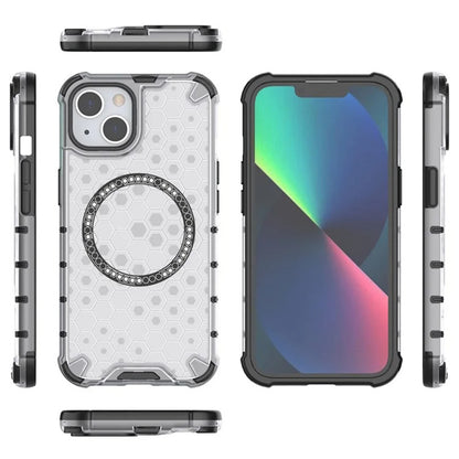 Etui MagSafe do Apple iPhone 14, Techsuit, HoneyComb Shield, Białe