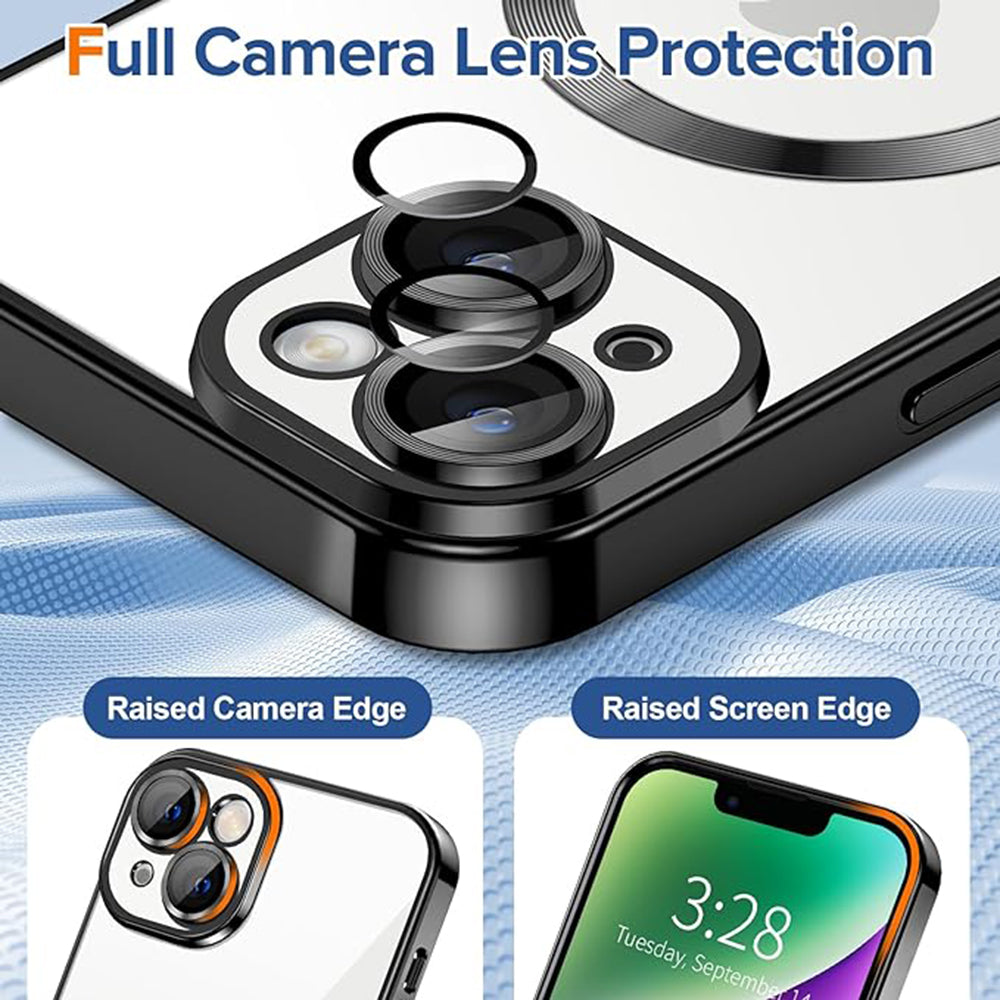 Etui MagSafe do Apple iPhone 14, Techsuit, Luxury Crystal, Czarny
