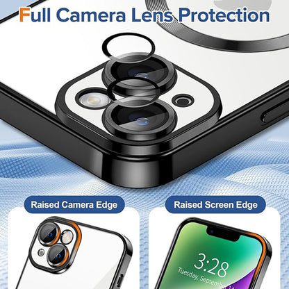 Etui MagSafe do Apple iPhone 14, Techsuit, Luxury Crystal, Czarny