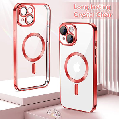 Etui MagSafe do Apple iPhone 14, Techsuit, Luxury Crystal, Czerwony