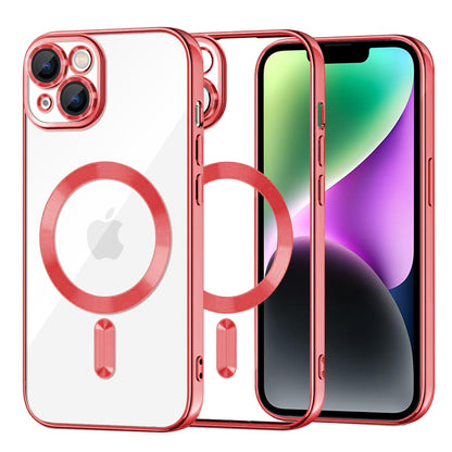 Etui MagSafe do Apple iPhone 14, Techsuit, Luxury Crystal, Czerwony