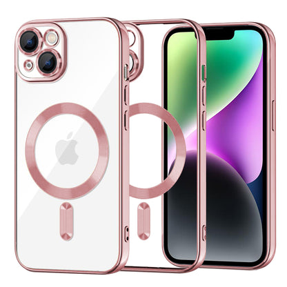 Etui MagSafe do Apple iPhone 14, Techsuit, Luxury Crystal, Różowe