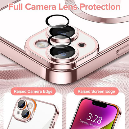 Etui MagSafe do Apple iPhone 14, Techsuit, Luxury Crystal, Różowe