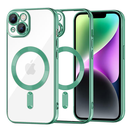 Etui MagSafe do Apple iPhone 14, Techsuit, Luxury Crystal, Jasnozielony