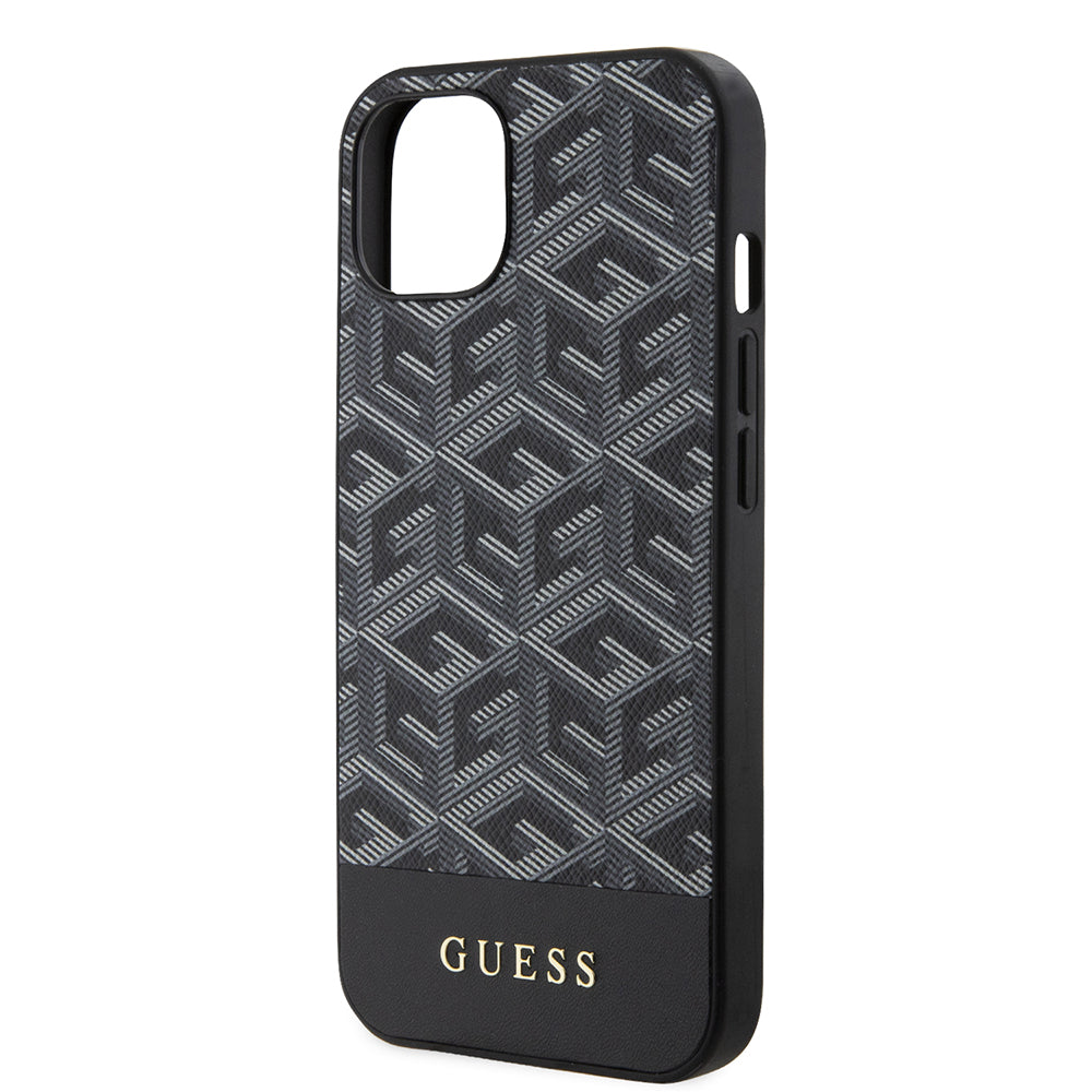 Etui MagSafe dla Apple iPhone 15, Guess, GCube Stripes, Czarne