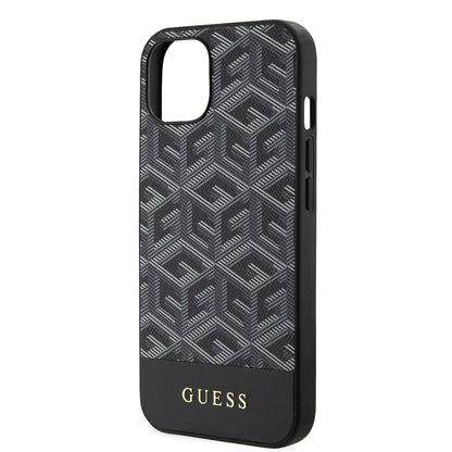 Etui MagSafe dla Apple iPhone 15, Guess, GCube Stripes, Czarne