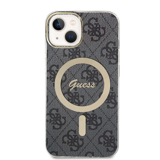 Etui MagSafe dla Apple iPhone 15 Plus, Guess, IML 4G, Czarne